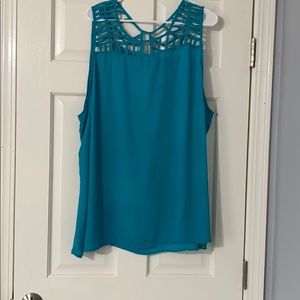 Torrid teal dress shirt